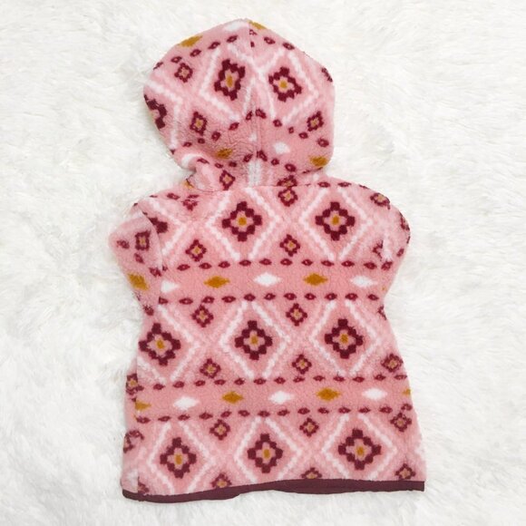 Patterned Sherpa Fleece Bear Zip Hoodie Sweater Petal Pusher 18 24 Months - Picture 4 of 10